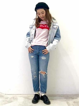 リーバイス STAFF WOMENさん(レディース・155cm)の春コーディネート