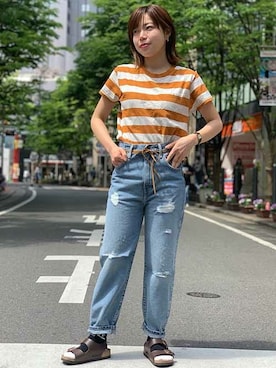 「Levi's Made & Crafted（リーバイスメイドアンドクラフテッド）のアイテム」を使った、リーバイス STAFF WOMENさん（レディース・150cm）の春コーディネート