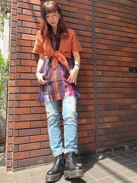 「Levi's Made & Crafted（リーバイスメイドアンドクラフテッド）のアイテム」を使った、リーバイス STAFF WOMENさん（レディース・165cm）の夏コーディネート