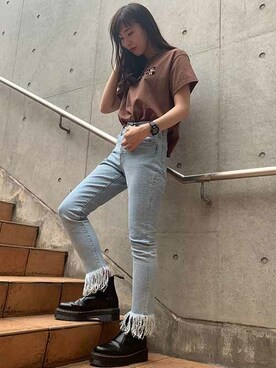 「Levi's Made & Crafted（リーバイスメイドアンドクラフテッド）のアイテム」を使った、リーバイス STAFF WOMENさん（レディース・166cm）の夏コーディネート