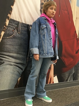 リーバイス STAFF WOMENさん（レディース・154cm）の冬コーディネート