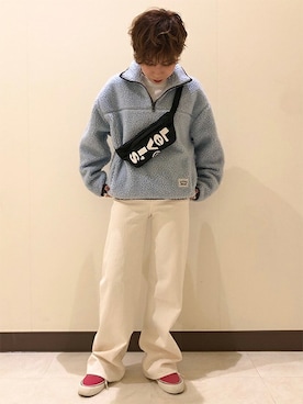 「Levi's（リーバイス）のアイテム（バッグ）」を使った、リーバイス STAFF WOMENさん（レディース・158cm）の春コーディネート