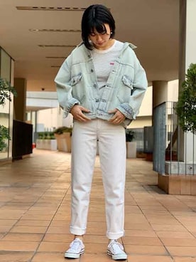 「Levi's Made & Crafted（リーバイスメイドアンドクラフテッド）のアイテム」を使った、リーバイス STAFF WOMENさん（レディース・167cm）の春コーディネート