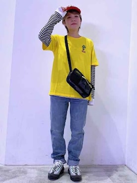 「Levi's（リーバイス）のアイテム（バッグ）」を使った、リーバイス STAFF WOMENさん（レディース・158cm）の春コーディネート
