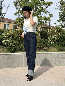 「701」｜リーバイス STAFF WOMENさん（レディース・162cm）の夏コーディネート