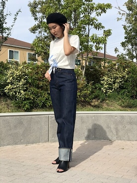 リーバイス STAFF WOMENさんの「Levi's/リーバイス LEVI'S(R) VINTAGE CLOTHING 701 リジットデニム」を使ったコーディネート