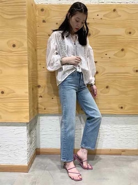 「Levi's Made & Crafted（リーバイスメイドアンドクラフテッド）のアイテム」を使った、リーバイス STAFF WOMENさん（レディース・165cm）の夏コーディネート