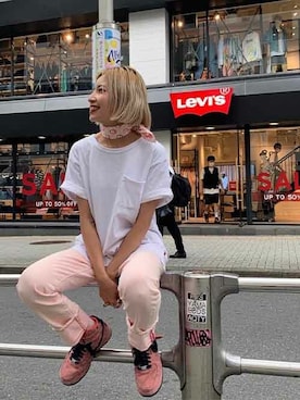 「Levi's Made & Crafted（リーバイスメイドアンドクラフテッド）のアイテム」を使った、リーバイス STAFF WOMENさん（レディース・155cm）の夏コーディネート