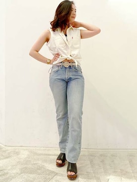 リーバイス STAFF WOMENさん（レディース・156cm）の夏コーディネート