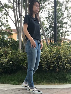 「made in japan」｜リーバイス STAFF WOMENさん（レディース・158cm）の秋コーディネート