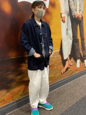 リーバイス STAFF WOMENさん（レディース・154cm）の秋コーディネート
