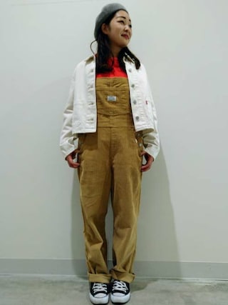 LEVI’S コーデュロイ サロペット オーバーオール Levi's（リーバイス）の「ビンテージオーバーオール