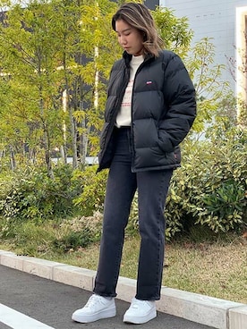 リーバイス STAFF WOMENさん（レディース・158cm）の冬コーディネート