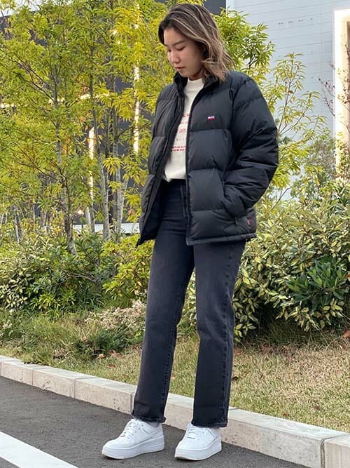 足首スッキリ♪【Levi's】Ribcage ストレート アンクルジーンズ セール】RIBCAGE ストレート アンクル FEELIN'CAGEY（デニム