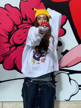 「Levi's（リーバイス）のアイテム（帽子）」を使った、リーバイス STAFF WOMENさん（レディース・168cm）の冬コーディネート