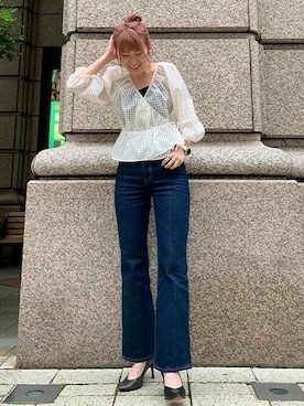 「リーバイス」｜リーバイス STAFF WOMENさん（レディース・161cm）の春コーディネート