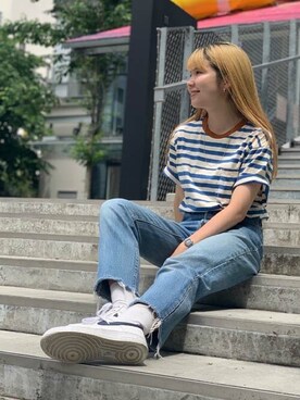 「リーバイス」｜リーバイス STAFF WOMENさん（レディース・158cm）の春コーディネート