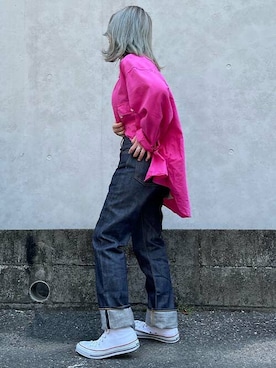 「リーバイス」｜リーバイス STAFF WOMENさん（レディース・155cm）の夏コーディネート