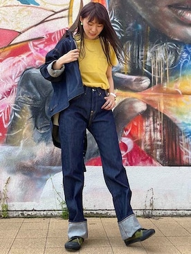 「リーバイス」｜リーバイス STAFF WOMENさん（レディース・161cm）の夏コーディネート