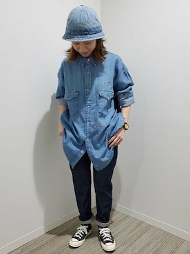 リーバイス STAFF WOMENさん（レディース・155cm）の夏コーディネート