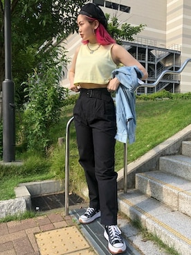 「リーバイス」｜リーバイス STAFF WOMENさん（レディース・164cm）の夏コーディネート