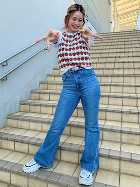 「Levi's Made & Crafted（リーバイスメイドアンドクラフテッド）のアイテム」を使った、リーバイス STAFF WOMENさん（レディース・164cm）の夏コーディネート