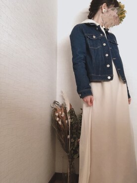 「Aunt Marie's（アントマリーズ）のAUNT MARIE'S バックプリーツフーディーワンピース（ワンピース）」を使った、na*さん（レディース・154cm）の冬コーディネート