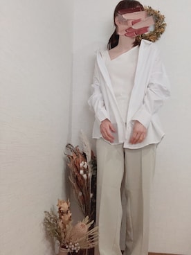 「おとなコーデ」｜「アイテム（タンクトップ）」を使った、na*さん（レディース・154cm）の春コーディネート