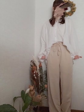「chocomee（チョコミー）のアイテム（シャツ/ブラウス）」を使った、na*さん（レディース・154cm）の夏コーディネート