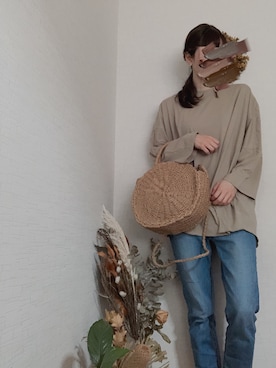 「chocomee（チョコミー）のアイテム（Tシャツ/カットソー）」を使った、na*さん（レディース・154cm）の夏コーディネート