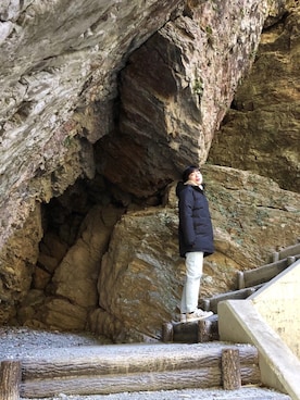 「ザノースフェイス」｜yuiiiiiiさん（レディース・154cm）の冬コーディネート