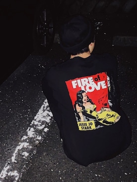「Chrome Hearts」｜「アイテム（スウェット）」を使った、Daichiさん（メンズ・168cm）の冬コーディネート