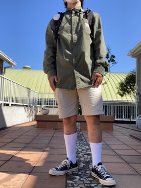 「CONVERSE（コンバース）のアイテム（パンツ）」を使った、sshuniさん（メンズ・170cm）の秋コーディネート