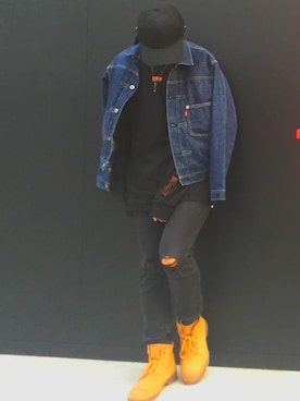 「Levi’s ENGINEERED JEANS（リーバイスエンジニアジーンズ）のアイテム（ジャケット/アウター）」を使った、y_usukeさん（メンズ・165cm）の秋コーディネート