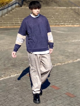 junさん（メンズ・171cm）の冬コーディネート