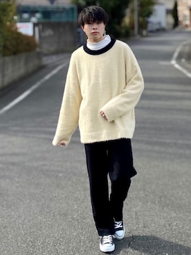 junさん（メンズ・171cm）の冬コーディネート