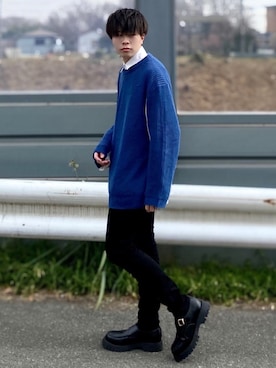 junさん（メンズ・171cm）の冬コーディネート