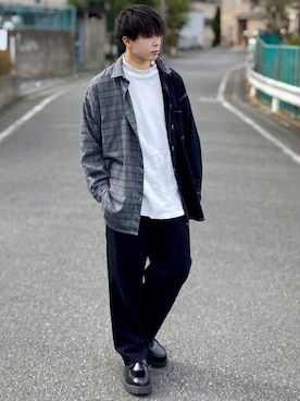 junさん（メンズ・171cm）の冬コーディネート