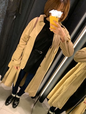 「cepo（セポ）のアイテム（ジャケット/アウター、ベージュ系）」を使った、hamさん（レディース・165cm）の春コーディネート