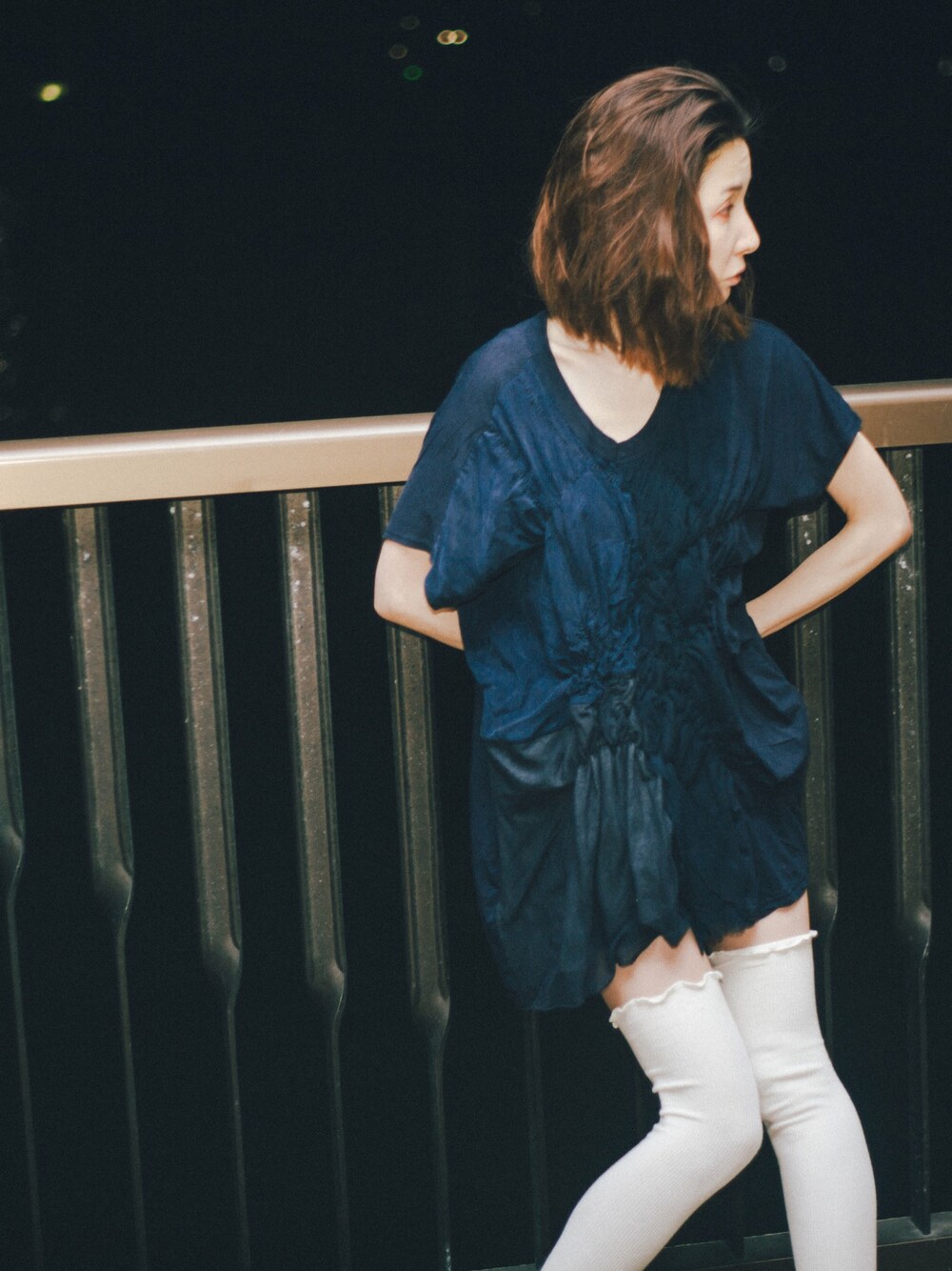 「秋服準備はじめました」｜「ZUCCaのチュールジャージィー（Tシャツ/カットソー、ブルー系）」を使った、トマル コトさん（レディース・166cm）の秋コーディネートの1枚目の写真