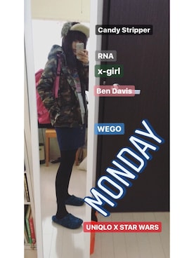 「travel」｜「アイテム（キャップ）」を使った、yumi さん（レディース・157cm）の秋コーディネート