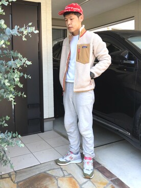 「nonnative（ノンネイティブ）のアイテム（スウェットパンツ）」を使った、KHさん（メンズ・170cm）の春コーディネート