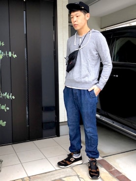 「nonnative（ノンネイティブ）のアイテム（パーカー）」を使った、KHさん（メンズ・170cm）の春コーディネート