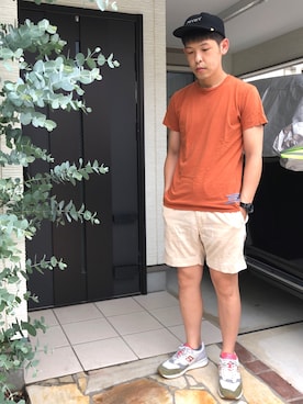 「VISVIM（ビズビム）のアイテム（帽子）」を使った、KHさん（メンズ・170cm）の夏コーディネート