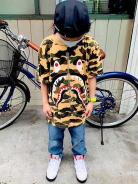 劉安垣さんの（BAPE KIDS by a bathing ape）を使ったコーディネート