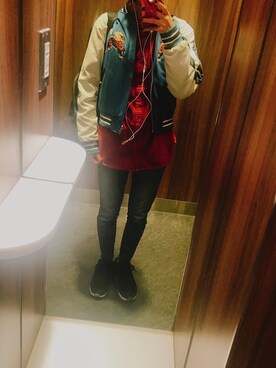「BEAMS（ビームス）のアイテム（その他アウター）」を使った、arkさん（レディース・152cm）の冬コーディネート