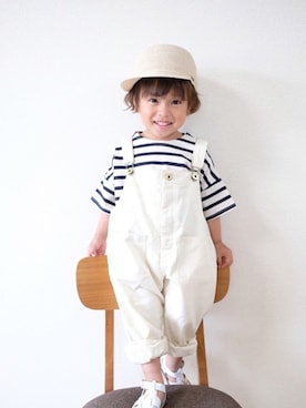 「fith社」｜「アイテム（オールインワン・サロペット）」を使った、♡ichu♡さん（キッズ・90cm）の春コーディネート