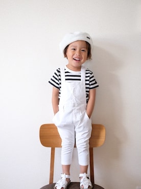 「fith社」｜「アイテム（オールインワン・サロペット）」を使った、♡ichu♡さん（キッズ・90cm）の春コーディネート