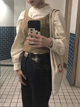 「goocy（グースィー）のアイテム」を使った、mさん（レディース・157cm）の春コーディネート