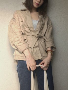「goocy（グースィー）のアイテム」を使った、mさん（レディース・157cm）の夏コーディネート